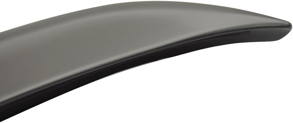 Trunk Spoiler Compatible with 2004-2010 BMW 5 Series E60 M5, AC Style Unpainted Raw Material Black ABS Rear Tail Lip Deck Boot Wing by IKON MOTORSPORTS, 2005 2006 2007 2008 2009