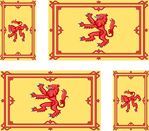 Akachafactory Aufkleber – Nationalitätenkennzeichen Flagge Schottland, 12 X 8 Cm, Wasser- & Sonnenbeständig