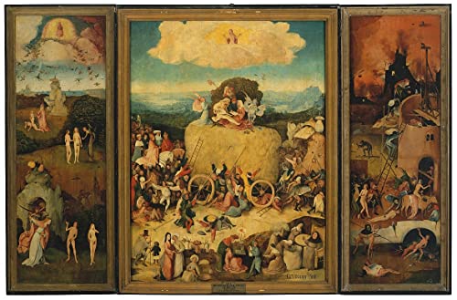 Poster sur toile sans cadre 50 x 70 cm déco murale Hieronymus Boske
