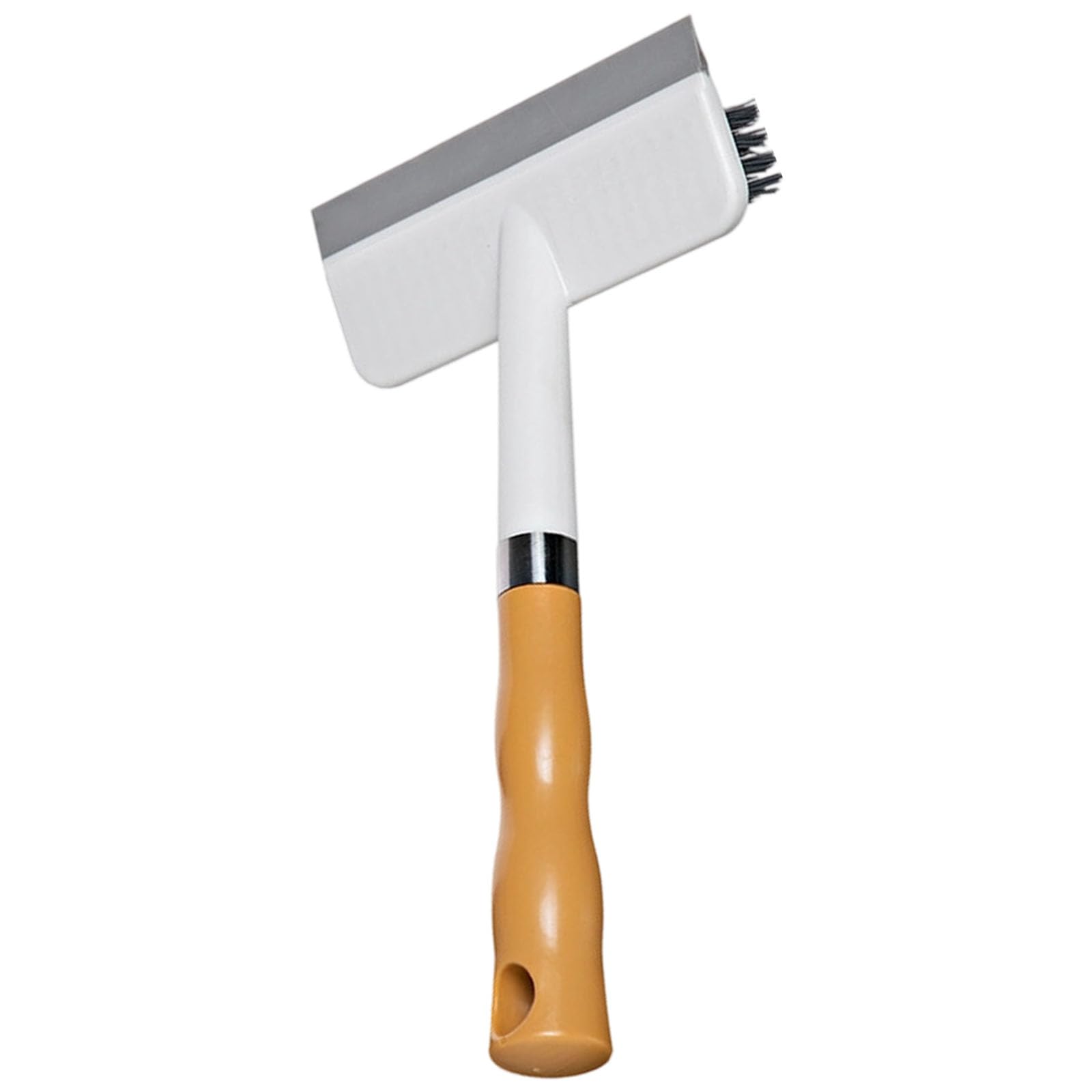 Elnwnnkc Yellow Multiple Face Wipe Brush Space Saving Plan Permanent Elastomer Bristles Stubborn Dirt Expunger Kitchen Bathroom Comfortable Handle Multiple Corner Cleaning Brush