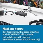 Kensington Triple Display USB-C Docking Station with 85W PD for Dell, HP, Lenovo, Acer, ASUS, Razer, Surface, MacOS (K33480NA) Black