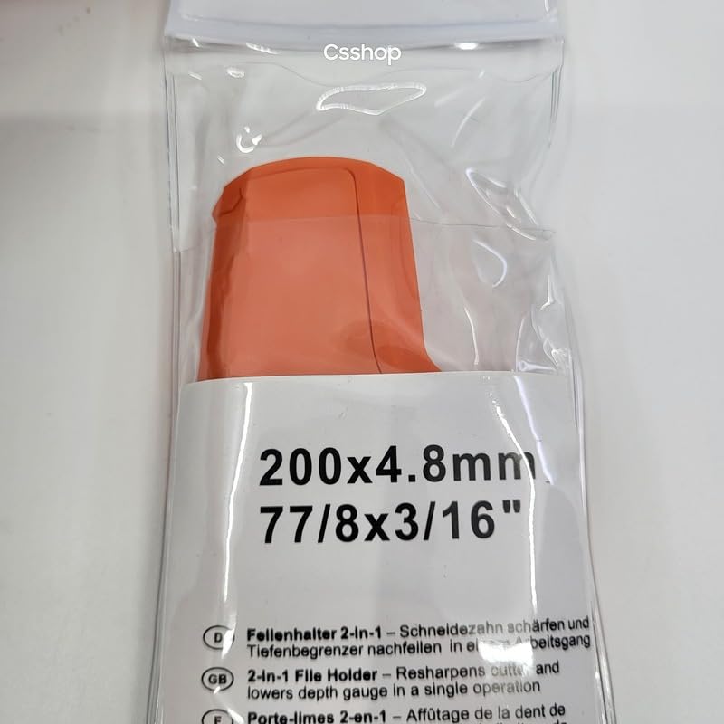 Porte-lime 2 en 1 chaîne 0.325 de 4.8mm – 200×4.8mm 77/8×3/16″