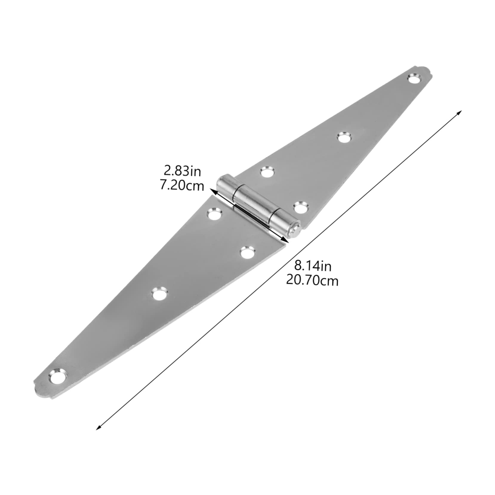 Alipis Cerniere per Cancelli Pesanti 2 Pezzi 200mm in Ferro Zincato per Porte e Armadi Supporto Stabile e Design Leggero Adatto Uso Esterno