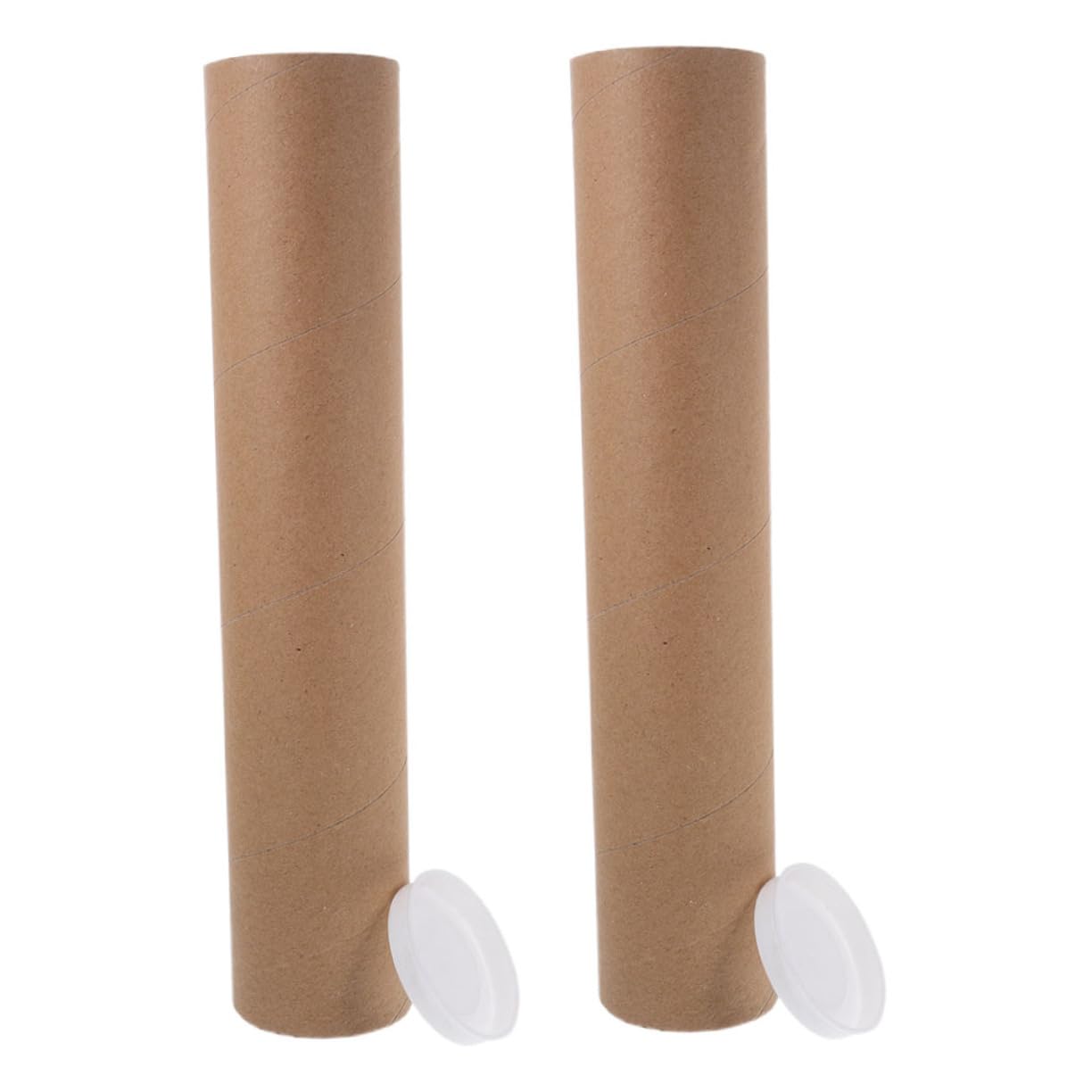 STOBOK 5 Juegos Tubo De Papel Tubo De Cartel De Papel Tubo De Sobres De Cartón Organizador De Pósters Tubo De Cartón Para Envío Sobres De Tubo Dibujo De Cartulina Khaki 2 Piezas * 5