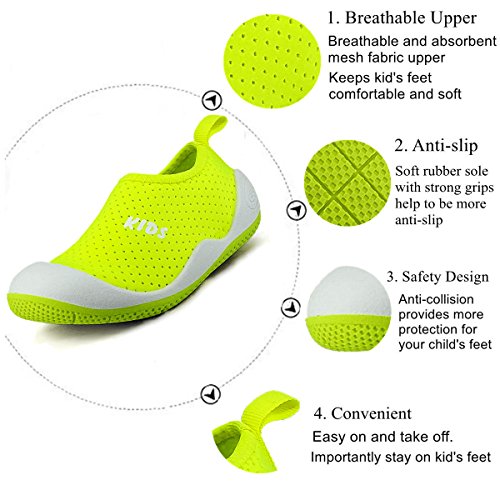Baby Boys Girls Sneakers Breathable Mesh Water Shoes Toddler Lightweight Non-Slip Beach Swim Pool Shoes3