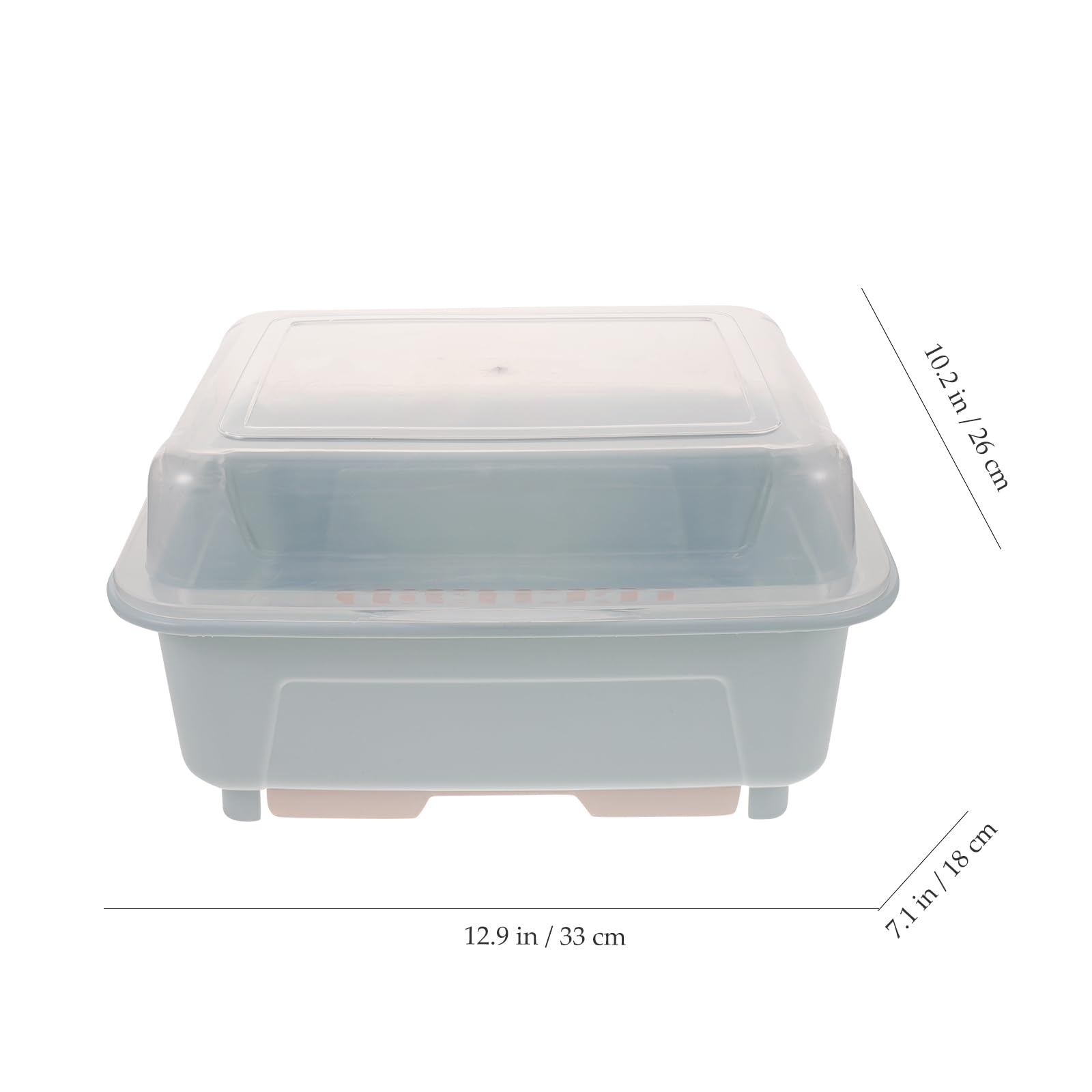 BESTonZON Boîte de rangement pour couverts pour biberon avec couvercle, organiseur d'assiettes de cuisine, porte-bouteilles, égouttoir à vaisselle, égouttoir à vaisselle avec couvercle, bol,