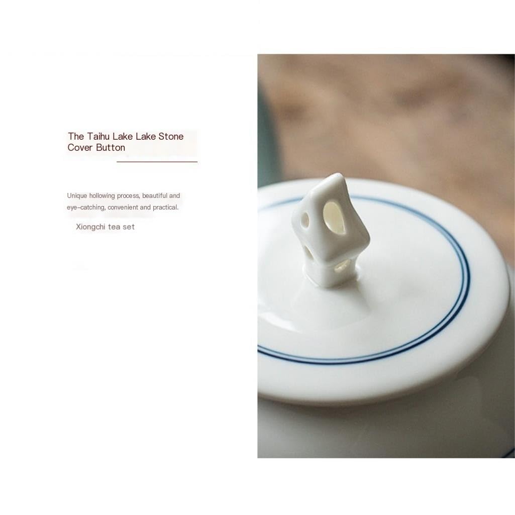 CMBSSTFC Słoik na cukier Biała porcelana Seledyn Zapieczętowany słoik Pudełko na herbatę Słoik ceramiczny Pojemnik do przechowywania luzem herbaty Słoik Duży słoik do przechowywania żywności kuchennej