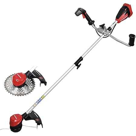 Amazon Powerworks パワーワークス 草刈機 Ste403p バリカン ハンディー 充電式 48v ブラシレスモーター グラストリマー 草刈り機 刈払機 電動 草刈り機 ナイロンカッター チップソー コードレス草刈り機 本体 草刈機 刈払機