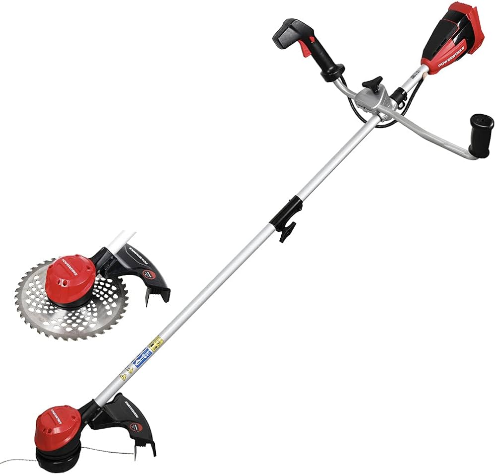 POWERWORKS パワーワークス 草刈機 STE403P バリカン ハンディー 充電式 48V ブラシレスモーター グラストリマー 草刈り機 刈払機 電動 草刈り機 ナイロンカッター チップソー コードレス草刈り機 (本体)