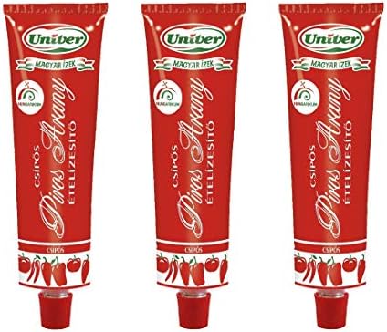 (Pack of 3) Authentic Univer Piros Arany Red Gold Hungarian Papri...