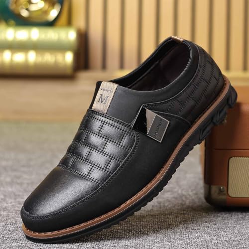 Image of COSIDRAM Mens Casual Shoes Dress Sneakers Loafers Comfort Walking Shoes | Lightweight slip-on for hassle-free wear. Cloud-like comfort, sock-friendly fit for daily & semi-formal occasions.