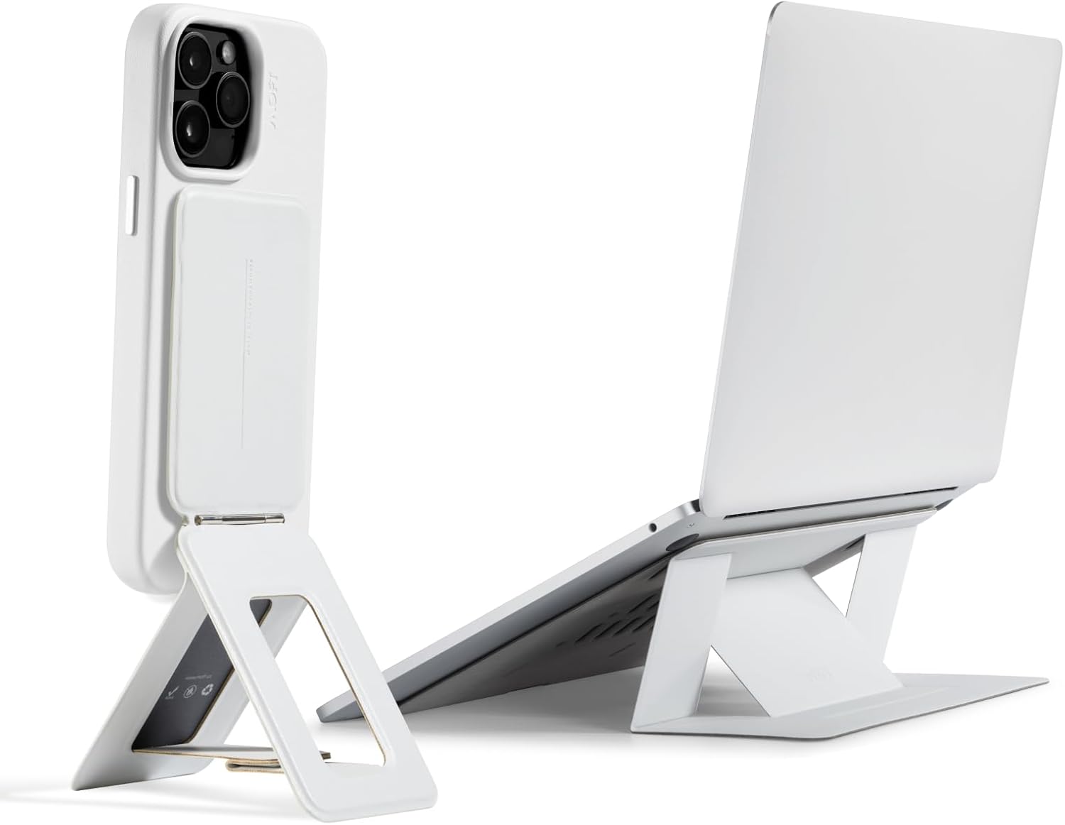 MOFT Invisible Laptop Stand fits 7-11" Tablets & 11-14" Laptops Misty Cove & Phone Tripod Stand Misty Cove