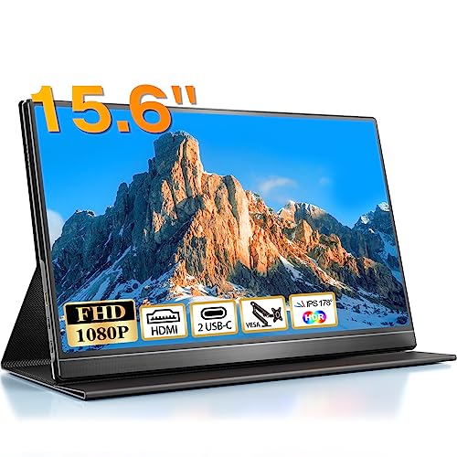 COOLHOOD Monitor Portátil Pantalla Portatil de 15,6 Pulgadas IPS FHD 1080P 100%...