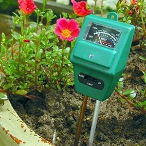 SVE Super Soil Moisture Light Inspect Acidity Meter Ph Tester 3 In 1 Soil ph tester For Plant Health Garden Accessories Thermometer