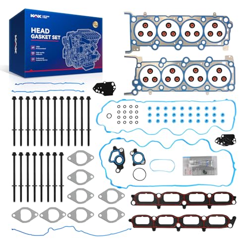 Image of KAX Engine Cylinder Head Gasket Set Compatible with Ford F-150 2004-2006 5.4L, Expedition F-250 F-350 Super Duty 2005-2006, Lincoln Navigator 2005-2006, Mark LT 2006, Head Gasket Kit, OE# HS26306PT