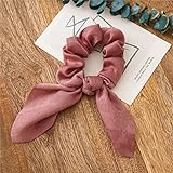 Tipo de Metales: Ninguno Cinta De Cuerdas Para El Cabello, Lazo, Banda Elástica Para El Cabello Para Mujer, Bandas De Goma Simples Con Orejas De Conejo, Accesorios Para El Cabello Para Niñas, Tocados Judíos