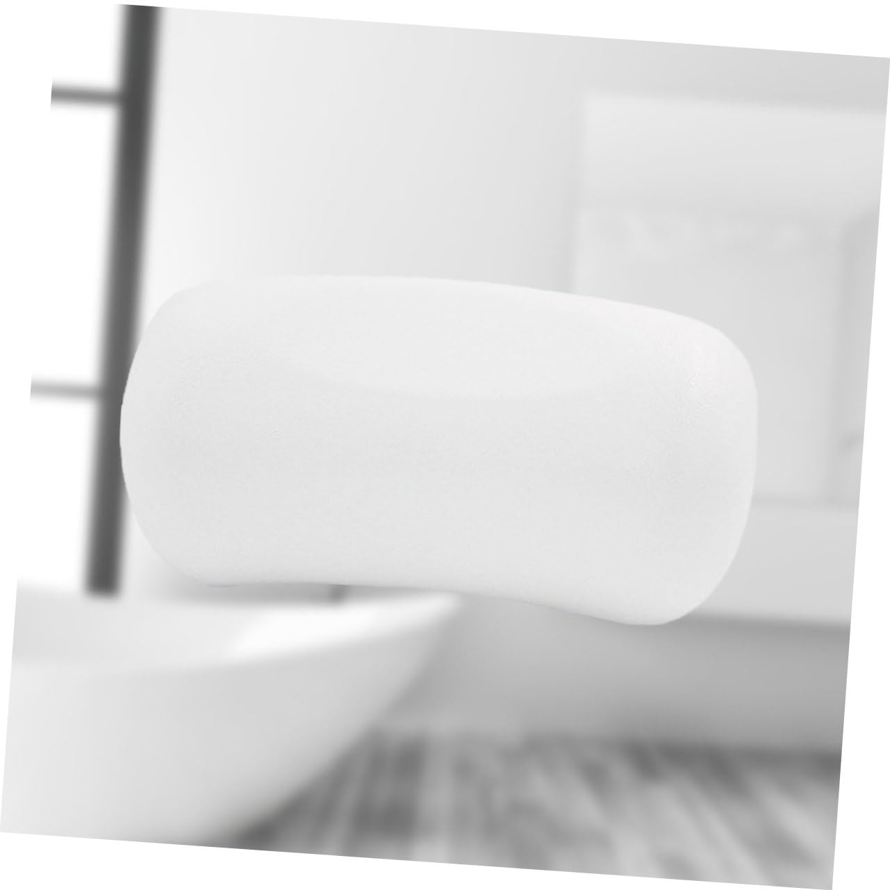 Healvian Cuscino per Vasca da Bagno in Pu 7 Ventose Antiscivolo, Morbido e Durevole, per Uso Domestico e Spa, Supporto Ergonomico per Collo e Testa