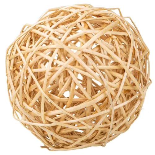 Décoration boule en osier marron d30