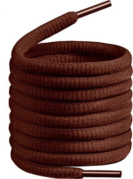 4pcs Pair Ova/sneaker/Flat Shoes laces Athletic Shoe Laces for Sport/Running Shoes Shoe Strings Round Oval/Flat/sneaker Shoe Lace (4pcs, Brown oval)