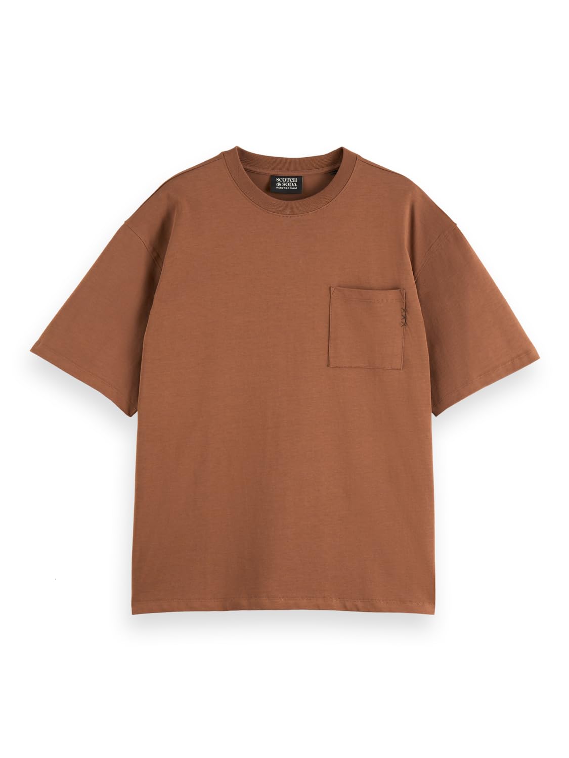Scotch & Soda Herren 3 Crosses Pocket Loose-fit T-Shirt T-Shirt (1er Pack)