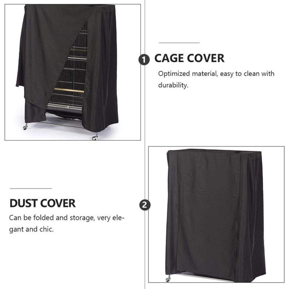 Zoegneer Vogelkooi Cover biedt papegaaienkooi stofkap en lichte bescherming cover voor universele vogelkooien (L