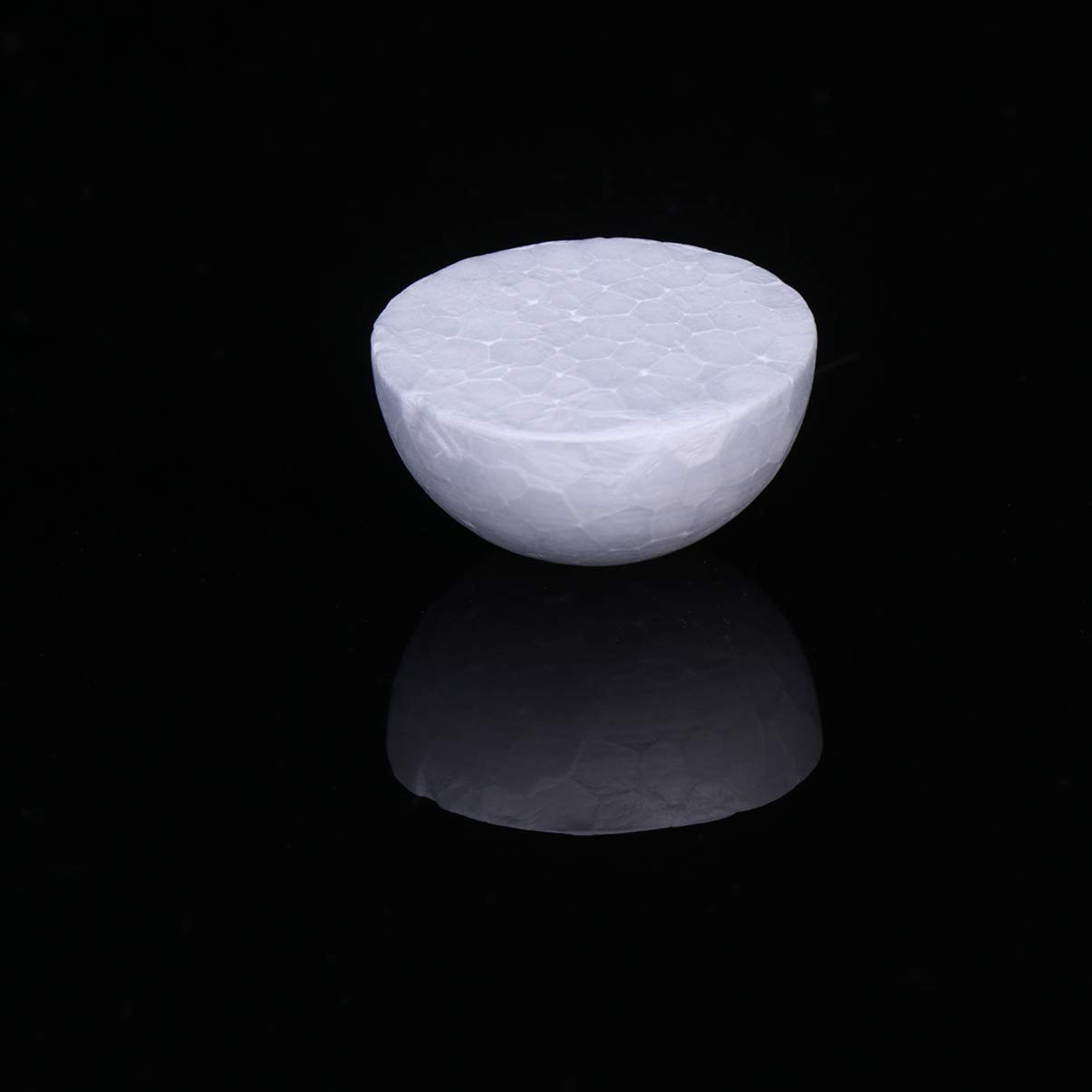 Healifty White Half Foam Ball Polystyrene Half Round Sphere Foam Balls for Arts and Crafts DIY Floral Arrangements Wedding Party Decor 50 Pcs (6cm) - Image 4