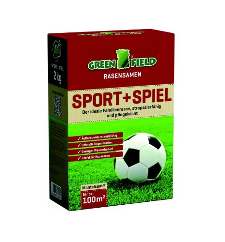 Preisvergleich Produktbild Greenfield Rasensamen Sport plus Spiel, 2 kg