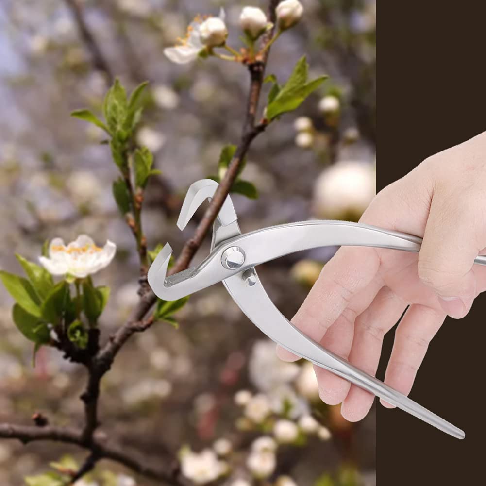 Jeffergarden 210 mm Acero inoxidable Jardinería Borde redondo Alicates de corte cóncavos esféricos con borde redondo como recortadora de flores