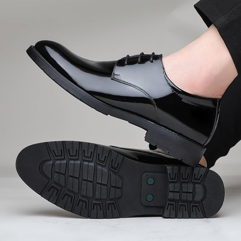 Men's Fashion Suit Tuxedo Metal Shoelaces Weeding Prom Derby Shoe3