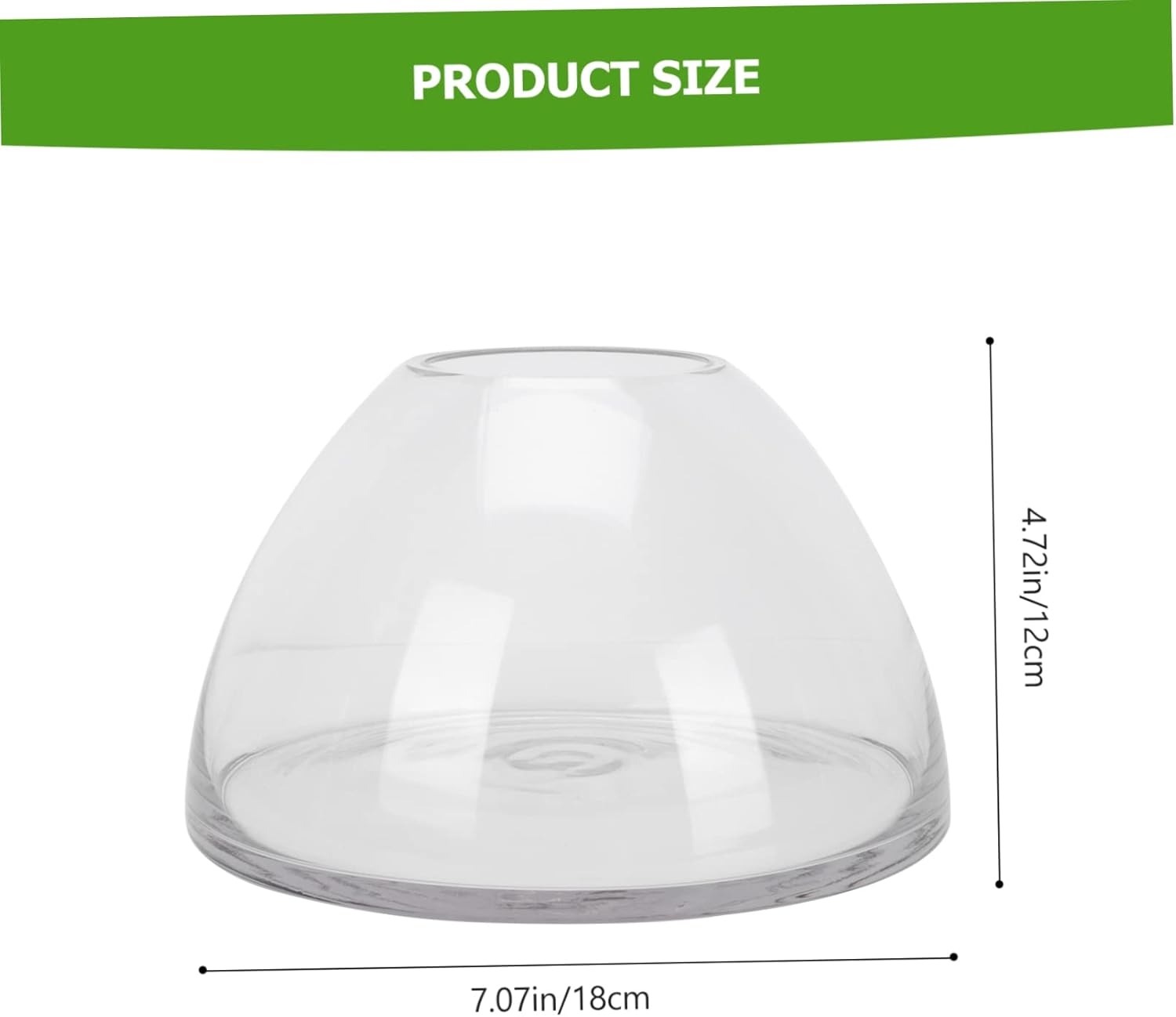 Glass Terrarium Container for Micro Landscape Decorative Vase for Indoor Plants High Borosilicate Glass Diameter for Home Decor and Creative Displays