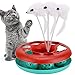 Giocattolo per Gatti interattivo con pista e Palline Rotanti Catnip Chaser Giocattolo per Animali Gioco Traccia Interattivi per Gattino