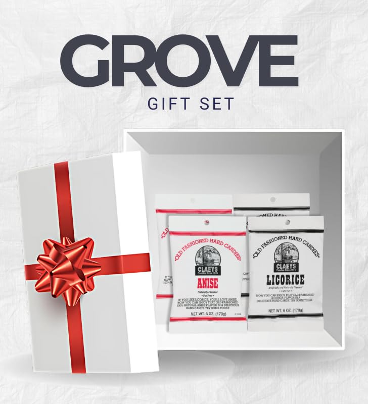 Claeys Old Fashioned Hard Candy – Bundle with Licorice Hard Candy 6 oz – 100% Natural Anise and Licorice Flavor – Gift Set (4 Items)