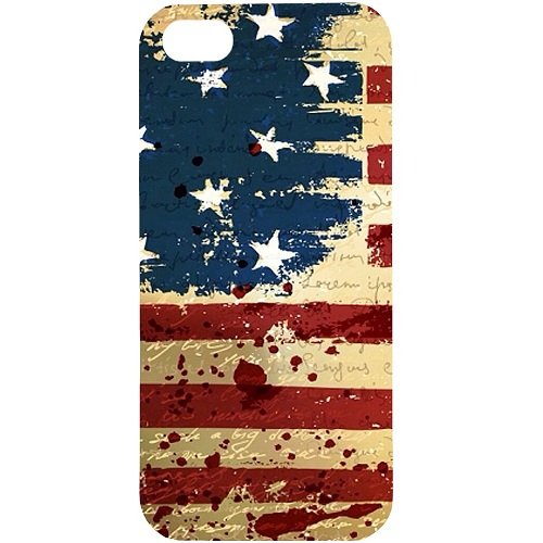 Casotec USA Flag Design Hard Back Case Cover for Apple iPhone 5 / 5S
