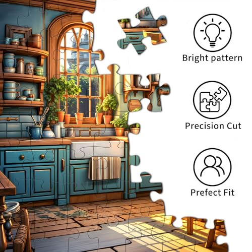TangComplete Puzzle 1000 Teile für Erwachsene und Kinder, Impossible Game, Puzzles-Geschenk, Clevere Rätsel, Puzzles Farbenfrohes… – Ansicht 6