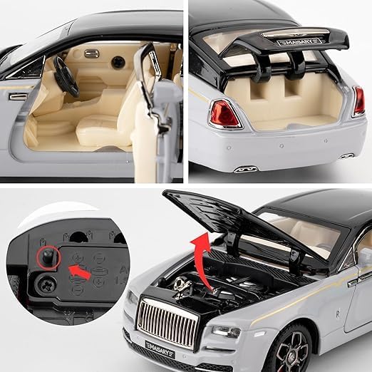 Image of 1 /32 Scale Rolls Royce Wraith Luxury Model Car Toy