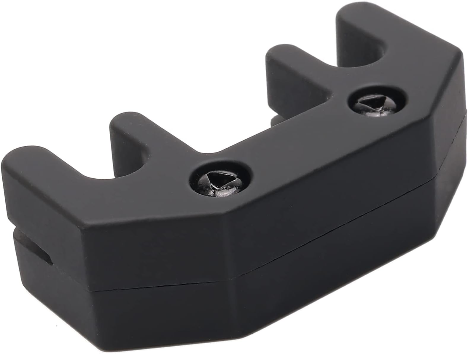 Rubber Coated Metal Practice Mute Silencer for Violin Viola Black,1Pack