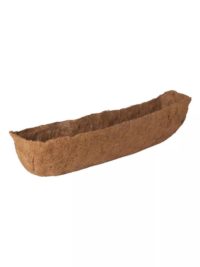 Muddy Hands Trough Wall Basket Coco Liner Pre Formed Coir Fibre Garden Replacement Planter Insert (1, 36" (90cm))