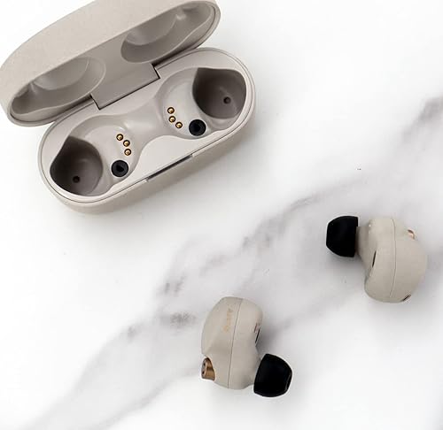 Miniatura 5 de 6 pares de almohadillas WF-1000XM5, goma de silicona de repuesto de tamaño pequeño, compatible con Sony WF-1000XM4 WF-C700N WF-C500 - S, color negro