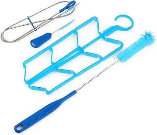 Flexible Pipe Cleaning Brush, 4 in 1 Portable Water Bladder Tube Cleaning Kit Brushes Drying Rack Kit