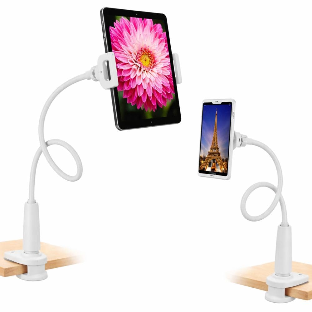 Universal Gooseneck Mobile Holder Stand – Flexible Long Arm Clamp Mount with 360° Rotation for Desk, Bed & Table, Compatible with Smartphones (Up to 7 Inches) (Pack of 1)-image-14