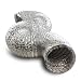 VenTech VT DUCT-6 VTD625 Aluminum Duct for Ventilation Ducting, 6''