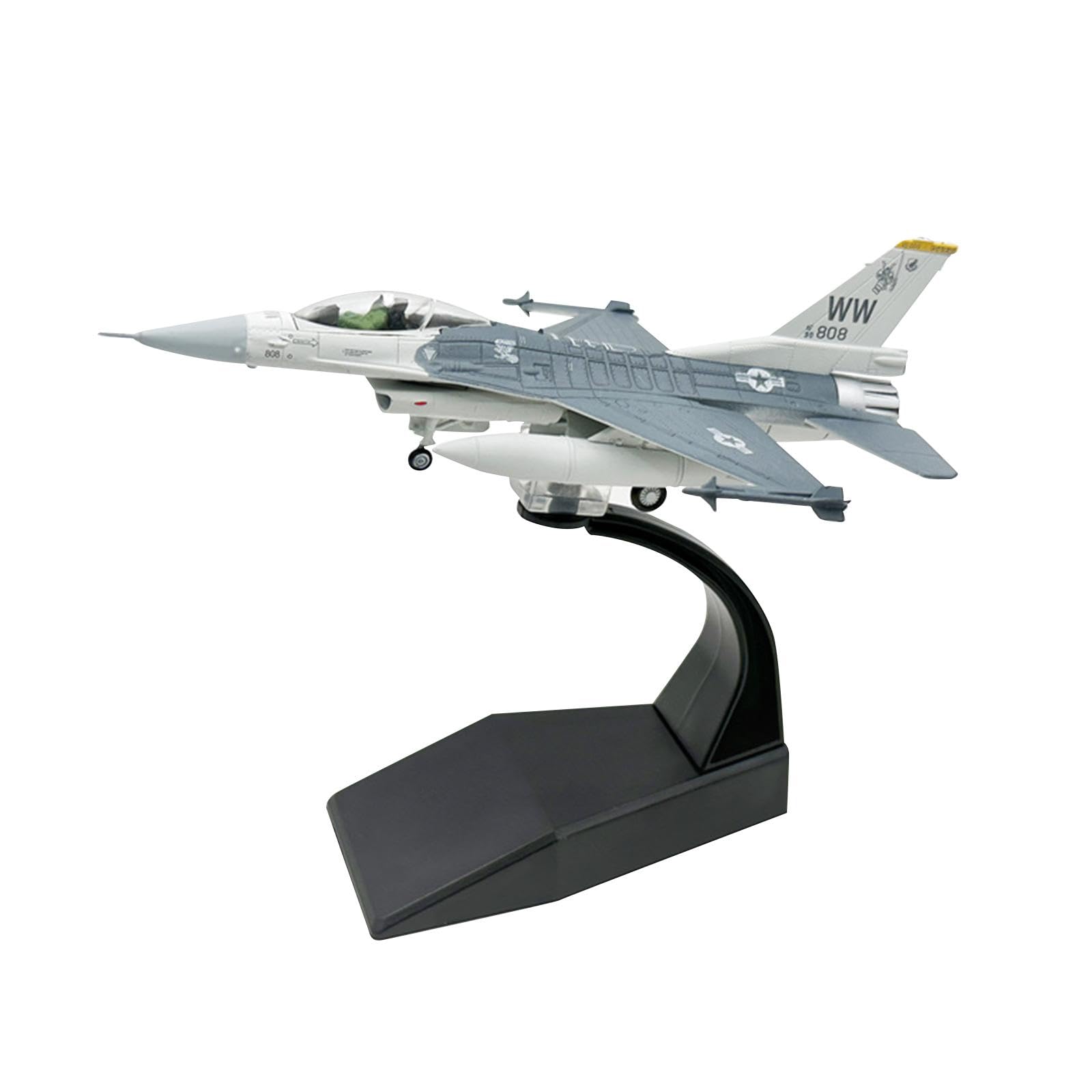 Modello di Aereo in Lega Pressofusa per Bambini, Modello di Aereo da Caccia F16C in 1/100