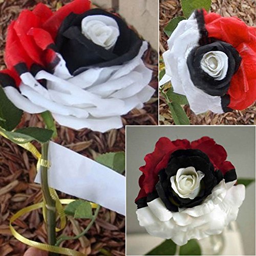 Semillas de rosas rojas, blancas, negras, para jardín, flores, bonsái, decoración de...