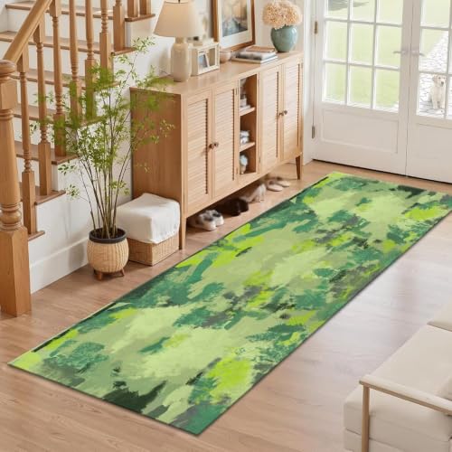 Tapis de cuisine devant évier lavable vert et violet 60x250 cm - 5