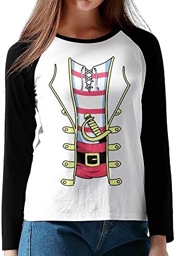 Women's Pirate Costume T Shirts,Long Sleeve Tee For Women