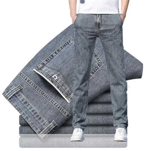 Men's Loose Fit Jeans Fashion Casual Stretch Straight Leg Denim Pants Comfortable Men's Trousers2