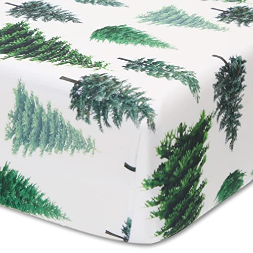 Image of Soft Fitted Crib Sheet, Stretchy and Breathable Toddler Crib Sheet for Boys and Girls, Fits Standard Crib and Toddler Mattress