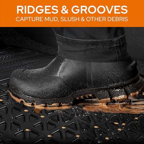 Image of CONTINENTAL [Duramat Shine] Universal Driver Side Car Mat only- Premium Waterproof Car Floor Mats for All Cars, All-Weather Protection Car Foot Mats with Anti-Slip Design (Pack of 1,Black)