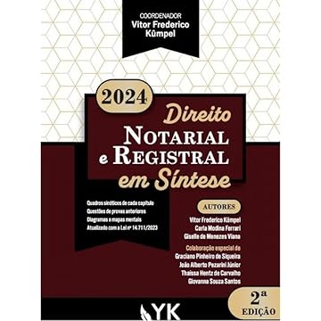 Capa do livro Direito Notarial e Registral em Síntese 2Ed.2024