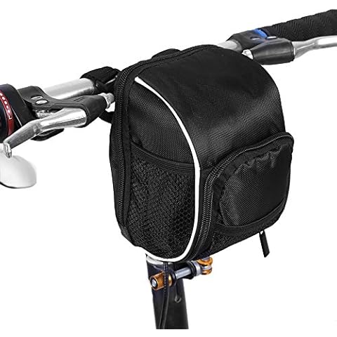 VGEBY Multifunktions-Fahrrad-Lenkertasche Polyester Fahrrad Vorderer Rahmentasche Cover